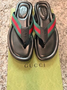 Gucci | Shoes | Mens Gucci Agrado Double Strap Sandals Size  display picture 3